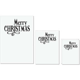 UDNAG Untearable Waterproof Stickers 155GSM 'Christmass | Merry Christmas' A4 x 1pc, A5 x 1pc & A6 x 2pc UDNAG Untearable Waterproof Stickers 155GSM 'Christmass | Merry Christmas' A4 x 1pc, A5 x 1pc & A6 x 2pc