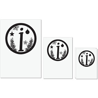 UDNAG Untearable Waterproof Stickers 155GSM 'Christmass | Christmas Monogram Alphabet I' A4 x 1pc, A5 x 1pc & A6 x 2pc UDNAG Untearable Waterproof Stickers 155GSM 'Christmass | Christmas Monogram Alphabet I' A4 x 1pc, A5 x 1pc & A6 x 2pc