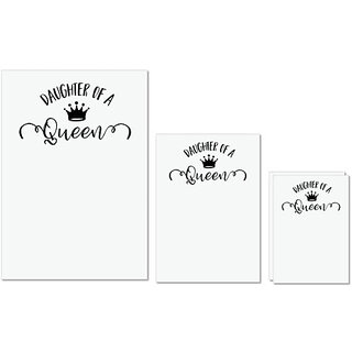 UDNAG Untearable Waterproof Stickers 155GSM 'Daughter | Daughter of a queen' A4 x 1pc, A5 x 1pc & A6 x 2pc UDNAG Untearable Waterproof Stickers 155GSM 'Daughter | Daughter of a queen' A4 x 1pc, A5 x 1pc & A6 x 2pc