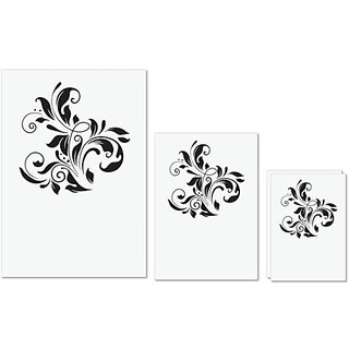 UDNAG Untearable Waterproof Stickers 155GSM 'Floral | Decorative Floral1' A4 x 1pc, A5 x 1pc & A6 x 2pc UDNAG Untearable Waterproof Stickers 155GSM 'Floral | Decorative Floral1' A4 x 1pc, A5 x 1pc & A6 x 2pc