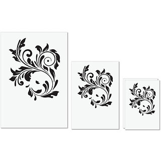 UDNAG Untearable Waterproof Stickers 155GSM 'Floral | Decorative Floral2' A4 x 1pc, A5 x 1pc & A6 x 2pc UDNAG Untearable Waterproof Stickers 155GSM 'Floral | Decorative Floral2' A4 x 1pc, A5 x 1pc & A6 x 2pc