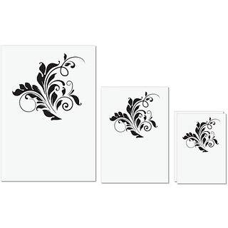 UDNAG Untearable Waterproof Stickers 155GSM 'Floral | Decorative Floral4' A4 x 1pc, A5 x 1pc & A6 x 2pc UDNAG Untearable Waterproof Stickers 155GSM 'Floral | Decorative Floral4' A4 x 1pc, A5 x 1pc & A6 x 2pc