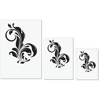 UDNAG Untearable Waterproof Stickers 155GSM 'Floral | Decorative Floral5' A4 x 1pc, A5 x 1pc & A6 x 2pc UDNAG Untearable Waterproof Stickers 155GSM 'Floral | Decorative Floral5' A4 x 1pc, A5 x 1pc & A6 x 2pc