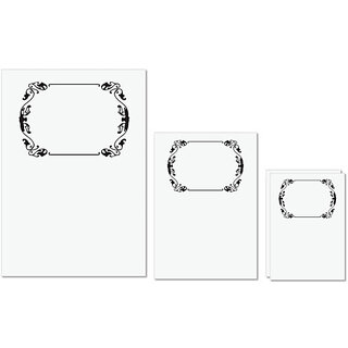 UDNAG Untearable Waterproof Stickers 155GSM 'Frame | Decorative Frame3' A4 x 1pc, A5 x 1pc & A6 x 2pc UDNAG Untearable Waterproof Stickers 155GSM 'Frame | Decorative Frame3' A4 x 1pc, A5 x 1pc & A6 x 2pc