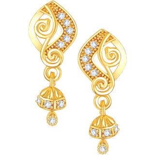                       Elegant Twinkling Beautiful  dangler studs Jhumki Earring for Women and Girls                                              