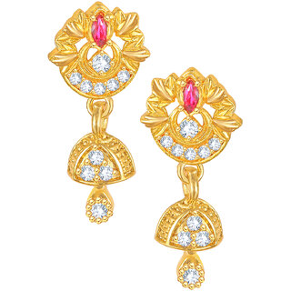 Twinkling Beautiful Gold Plated dangler studs Jhumki Earring for Women and Girls Twinkling Beautiful Gold Plated dangler studs Jhumki Earring for Women and Girls