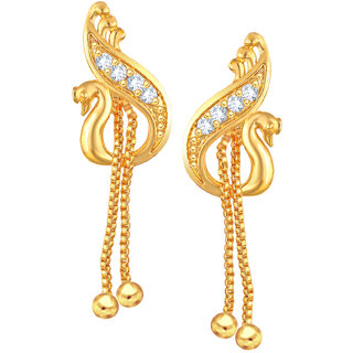                       Sizzling  Allure Gold Plated dangler studs Jhumki Earring for Women and Girls                                              