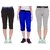 FeelBlue Men's Cotton Bermuda Pant Pack of 3pc(Trendy And Stylish Rib with different sizes and colors)