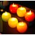 Roshni LED Tealights Candle Light Flameless Moving Wick Apple Shape Tealight Candle Light 1 pc