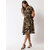 Vivient women tiger printed midi dress