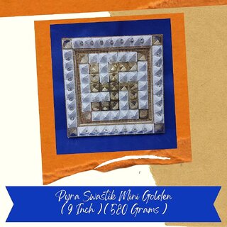 VSP VASTU SAMADHAN - 156 PYRA SWASTIK MINI GOLDEN for ENHANCES Positive Energy and VASTU DOSH NIVARAN VSP VASTU SAMADHAN - 156 PYRA SWASTIK MINI GOLDEN for ENHANCES Positive Energy and VASTU DOSH NIVARAN