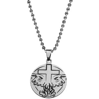                       M Men Style Prayer Hands Christan Christ Jesus Religious Silver  Stainless Steel Pendant                                              