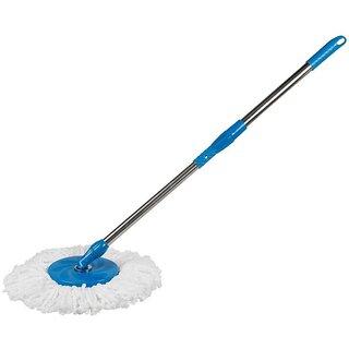 LAZYwindow Stainless Steel Mop Rod Stick With Single Refill 360 Degree Rotating