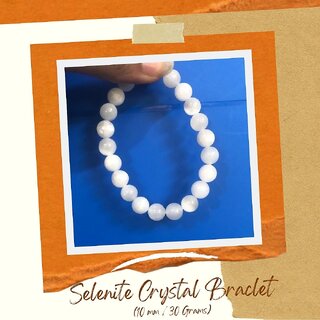                       VSP VASTU SAMADHAN - 101 SELENITE CRYSTAL BRACELET - Promotes Peace and Calm, Provides Clarity  Clears Blocked Energy                                              