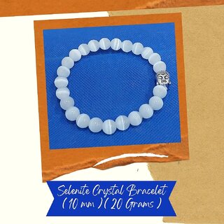                       VSP VASTU SAMADHAN - 101 SELENITE CRYSTAL BRACELET - Promotes Peace and Calm, Provides Clarity  Clears Blocked Energy                                              
