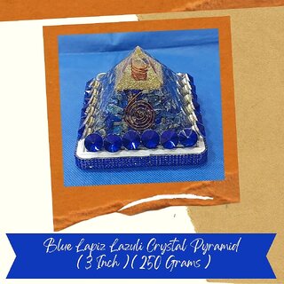 VSP VASTU SAMADHAN - 117 BLUE LAPIZ LAZULI CRYSTAL PYRAMID for Protection from Negative Energy / Reiki and Healing VSP VASTU SAMADHAN - 117 BLUE LAPIZ LAZULI CRYSTAL PYRAMID for Protection from Negative Energy / Reiki and Healing