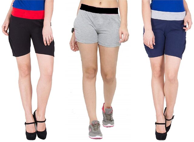 Buy COTTON ON Women Blue Solid Regular Fit Hot Pants  Shorts for Women  9270623  Myntra