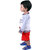 Kid Kupboard  Regular-Fit  Baby Boys  Sweatshirt and Short  Full-Sleeves  White  Red