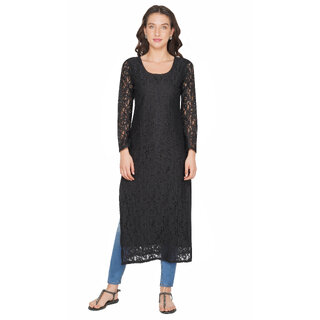 Buy online Black Net Kurta Kurti from ethnic wear for Women by Klick2style  for 999 at 0 off  2023 Limeroadcom