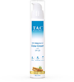 T.A.C - The Ayurveda Co. 10 Nalpamaradi Glow Cream with SPF 20 For Glow  Brightening Skin (50gm)