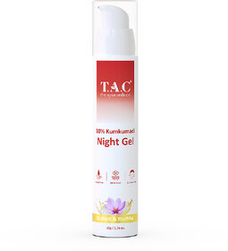 T.A.C - The Ayurveda Co. 10 Kumkumadi Night Gel For Radiant  Youthful Skin (50gm)