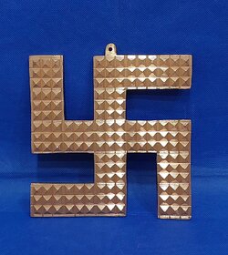 VSP VASTU SAMADHAN - 10 COPPER SWASTIK 108 PYRAMID  to Protects From Negativity  Vastu Dosh Nivaran