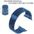 iSpares Apple Watch Milanese Loop Stainless Steel Magnetic Strap for Apple iWatch 36mm Series 7,6,5,4,3,2 SE - Blue
