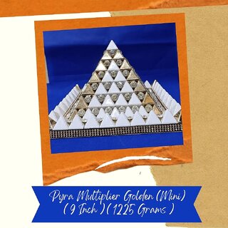 VSP VASTU SAMADHAN - 18 PYRA Multiplier Golden (Mini) - (9 X 9 Inch) for BRAHMASTHAN VASTU DOSH NIVARAN VSP VASTU SAMADHAN - 18 PYRA Multiplier Golden (Mini) - (9 X 9 Inch) for BRAHMASTHAN VASTU DOSH NIVARAN