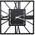 WALLCENTRE Large Square Metal Wall Clock - Modern Metal Wall Clock for Home, Office, Living Room (Black, 1.5X1.5ft.)