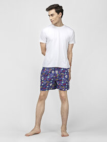Whats Down Blue Casino Boxers for Men