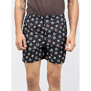 Whats Down Black Playstation Boxers for Men