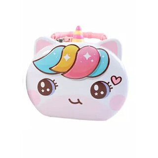 Emob Cute Metal Piggy Bank Coin Bank with Metal Lock for Kids Coin Bank