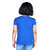 Kid Kupboard Solid Cotton Girls Top {Regular-Fit, Half-Sleeves, Blue}