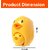 EMOB Yellow Mother Chick and Baby Chick Rotary Pencil Sharpener for School and Office Rotary Sharpeners  (Set of 2, Yell