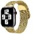 iSpares Apple Watch Milanese Loop Stainless Steel Magnetic Strap for Apple iWatch 36mm Series 7,6,5,4,3,2 SE - Gold