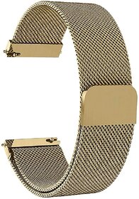 iSpares Apple Watch Milanese Loop Stainless Steel Magnetic Strap for Apple iWatch 44mm Series 7,6,5,4,3,2 SE - Gold