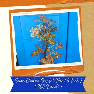                       VSP VASTU SAMADHAN - 20  7 (Seven) Chakra Crystal Healing Tree with 300 Beed for Vastu Correction and Enhance Positivity                                              