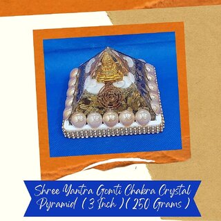 VSP VASTU SAMADHAN - 21 Shree Yantra Gomti Crystal Pyramid for good health and prosperity (3 x 3 Inch) ( 225 Gram ) VSP VASTU SAMADHAN - 21 Shree Yantra Gomti Crystal Pyramid for good health and prosperity (3 x 3 Inch) ( 225 Gram )