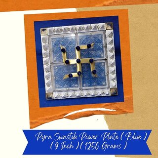 VSP VASTU SAMADHAN - 80 SWASTIK POWER PLATE (BLUE) Cures Ill Effects of WEST Direction VSP VASTU SAMADHAN - 80 SWASTIK POWER PLATE (BLUE) Cures Ill Effects of WEST Direction