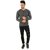 SKYBEN Branded Henley Collar T-Shirt For Men In Poly Cotton Fabric
