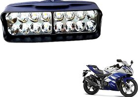 AUTYLE V-16-189 15 Headlight, Fog Lamp Motorbike LED for Yamaha (12 V, 48 W) (Universal For Bike, Pack of 1)