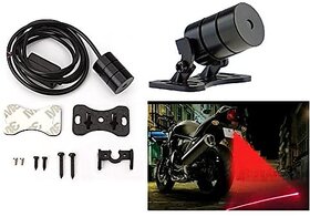 A2D Bike Rear RED LED Laser Anti Collision Safety Line Fog Light For Hero Splendor iSmart