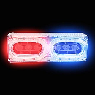                       A4S AUTOMOTIVE  ACCESSORIES  Light/Flasher Light/car bike light -Red amp Blue for Hyundai i20 Active and LED Flash Strobe Emergency Warning Light for Bikes Motorcycle                                              