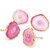 Decokrafts Pink Sky Agate Knobs for Dresser Drawers and Kitchen, Bathroom Cabinet, Office Pack of 6