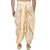 DISONE Silk Beige Dhoti for Men with Allover Border