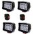 PETROX 15 Led Pack Of 4 White for Bike Led Light Driving Waterproof Headlights Fog Lamp Lighting Accessories Anti-Fog Spot Light Auxiliary Headlight with On / Off Switch