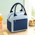 Portable Reusable Lunch Bag Insulated Lunch Box with Aluminum Foil, Lunch Tote Handbag for Women,Men,School, Office(Blue