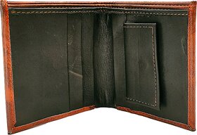 29K Men's Brown PU Single fold Wallet