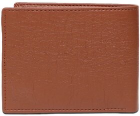 29K Men's Brown PU Single fold Wallet