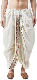 DISONE White Silk dhoti for Men